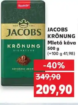 Kaufland JACOBS KRÖNUNG Mletá káva nabídka