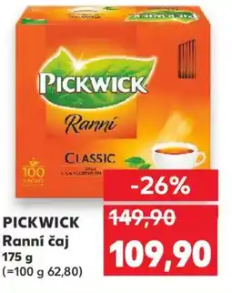 Kaufland PICKWICK Ranní čaj nabídka