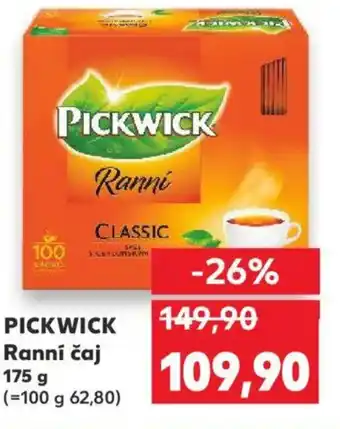 Kaufland PICKWICK Ranní čaj nabídka