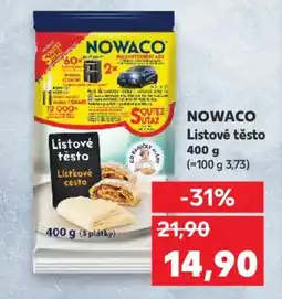 Kaufland NOWACO Listové těsto nabídka