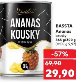 Kaufland BASSTA Ananas kousky nabídka