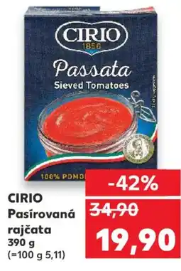 Kaufland CIRIO Pasirovaná rajčata nabídka