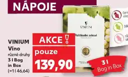 Kaufland VINIUM Víno nabídka