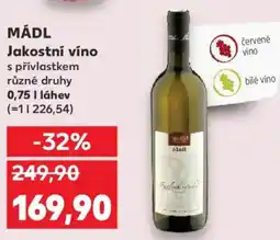 Kaufland MÁDL Jakostní víno s přívlastkem nabídka