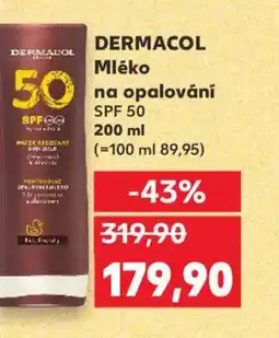 Kaufland DERMACOL Mléko na opalování SPF 50 nabídka