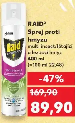 Kaufland RAID² Sprej proti hmyzu nabídka