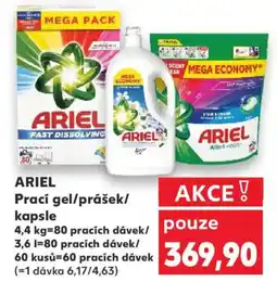 Kaufland ARIEL Prací gel/prášek/ kapsle nabídka