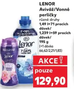 Kaufland LENOR Aviváž/Vonné perličky nabídka
