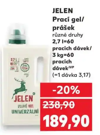 Kaufland JELEN Prací gel/ prášek nabídka