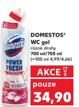 Kaufland DOMESTOS² WC gel nabídka