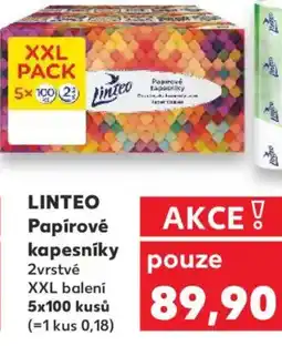 Kaufland LINTEO Papírové kapesníky nabídka