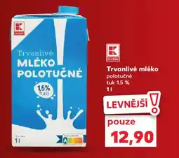 Kaufland Trvanlivé mléko nabídka