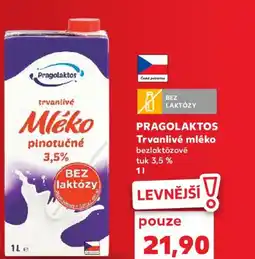 Kaufland PRAGOLAKTOS Trvanlivé mléko nabídka