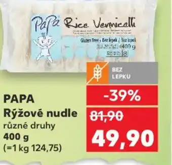 Kaufland PAPA Rýžové nudle nabídka