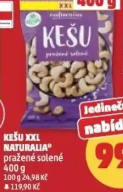 Penny Market Kešu xxl naturalia pražené solené nabídka