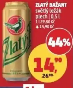 Penny Market Zlatý bažant světlý ležák nabídka