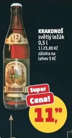 Penny Market Krakonoš světlý ležák nabídka