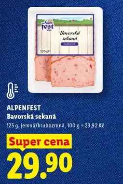 Lidl ALPENFEST Bavorská sekaná nabídka
