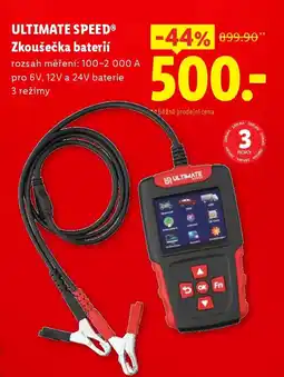 Lidl ULTIMATE SPEED Zkoušečka baterií nabídka