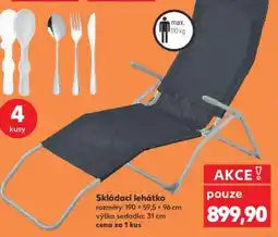 Kaufland Skládací lehátko nabídka