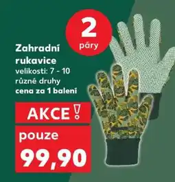 Kaufland Zahradní rukavice nabídka