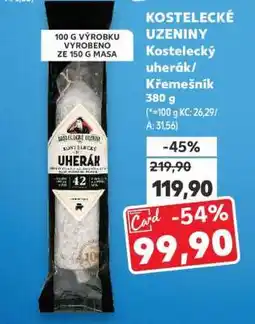 Kaufland KOSTELECKÉ UZENINY Kostelecký Uherák/ Křemešník 380 g nabídka