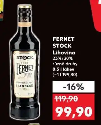 Kaufland Fernet Stock nabídka