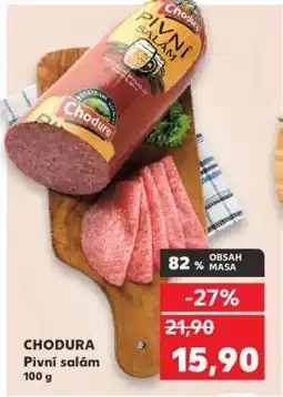 Kaufland Chodura Pivní salám 100 g nabídka