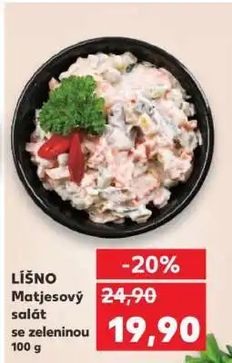 Kaufland LIŠNO Matjesový salát se zeleninou 100 g nabídka