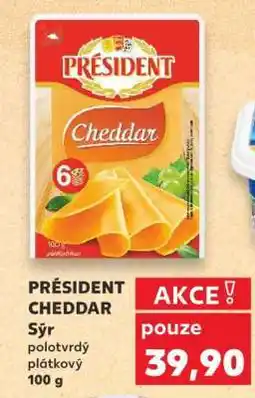 Kaufland Président Cheddar nabídka
