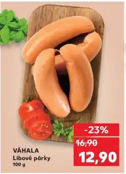 Kaufland VÁHALA Libové párky 100 g nabídka