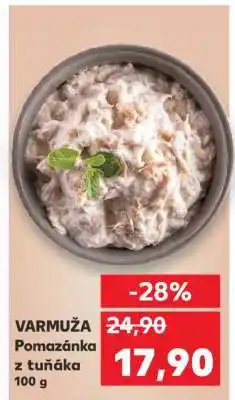Kaufland VARMUŽA Pomazánka z tuňáka 100 g nabídka