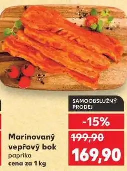 Kaufland Marinovaný vepřový bok paprika nabídka