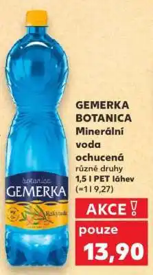 Kaufland Gemerka Botanica minerální voda nabídka