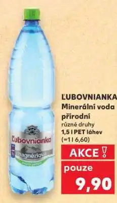 Kaufland ĽUBOVNIANKA Minerální voda nabídka