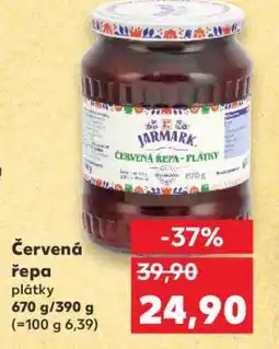 Kaufland Červená řepa plátky nabídka