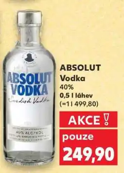 Kaufland Absolut Vodka nabídka