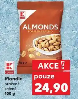 Kaufland Mandle pražené, solené 100 g nabídka