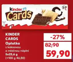 Kaufland KINDER CARDS nabídka