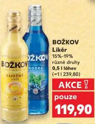 Kaufland BOŽKOV Likér nabídka