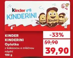 Kaufland Kinder Kinderini nabídka