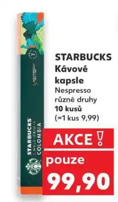 Kaufland Starbucks kávové kapsle nabídka
