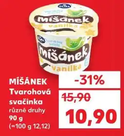 Kaufland MÍŠÁNEK Tvarohová svačinka nabídka