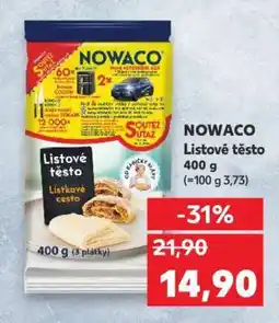 Kaufland Nowaco Listové těsto 400 g nabídka