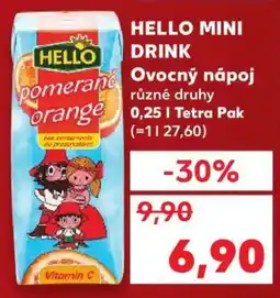 Kaufland HELLO MINI DRINK nabídka