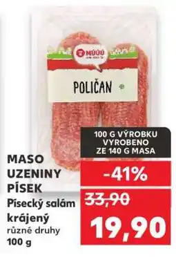 Kaufland Písecký salám krájený nabídka