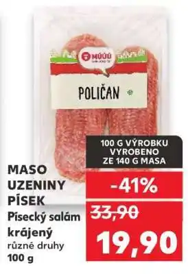 Kaufland Písecký salám krájený nabídka