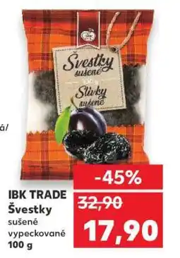 Kaufland IBK TRADE Švestky sušené, vypeckované 100 g nabídka