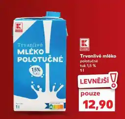 Kaufland TRVANLIVÉ MLÉKO POLOTUČNÉ nabídka