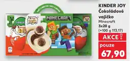 Kaufland KINDER JOY Čokoládové vajíčko Minecraft nabídka